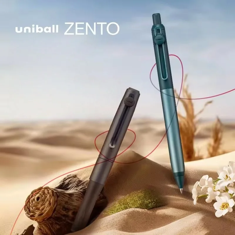 uniball ZENTO​ Limited Edition Gel Pen,High End Semi-Metal 0.38/0.5mm low-center-of-gravity,signature flow model pen for schoo
