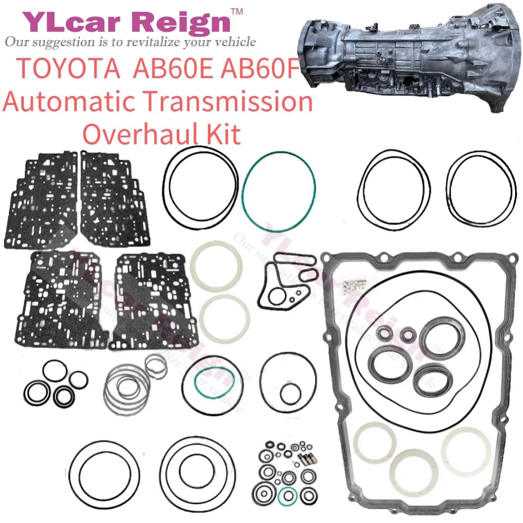 

AB60F AB60E Automatic Transmission Gearbox Overhaul Kit Rebuild Repair Seals Gasket Fit O-rings for TOYOTA Rand Kuluze SEQUOIA