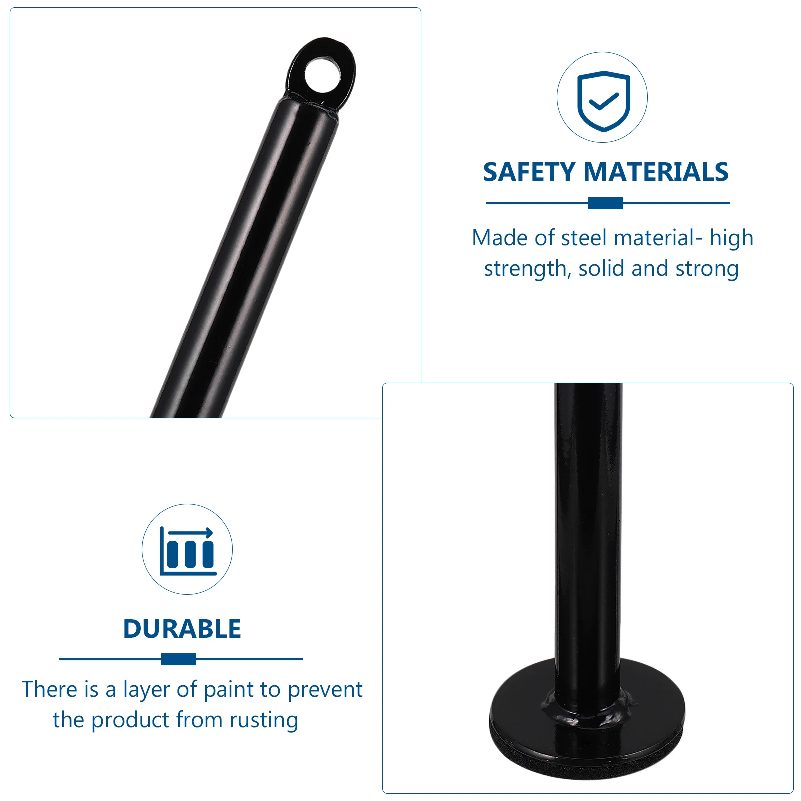 Description Picture 4 of itemWeight Plate Rack Steel Fitness Equipment Storage Rack Stand Barbell Slice Bracket Weight Disc Rod Tray Holder Organizer