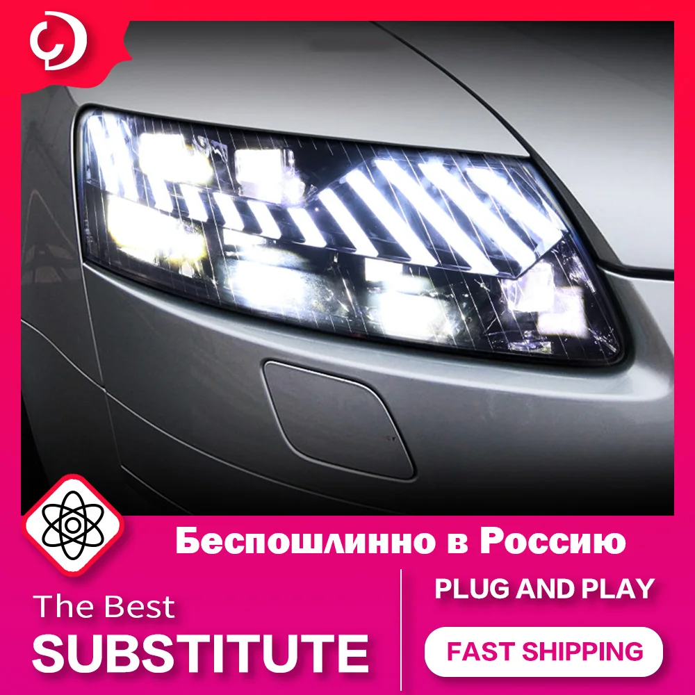 Fari Per Audi A6 A6L C7 2005-2011 A7 Tipo Led Faro Led Drl Segnale Di Svolta In Esecuzione Led Sostituzione Dell'Obiettivo Del Proiettore