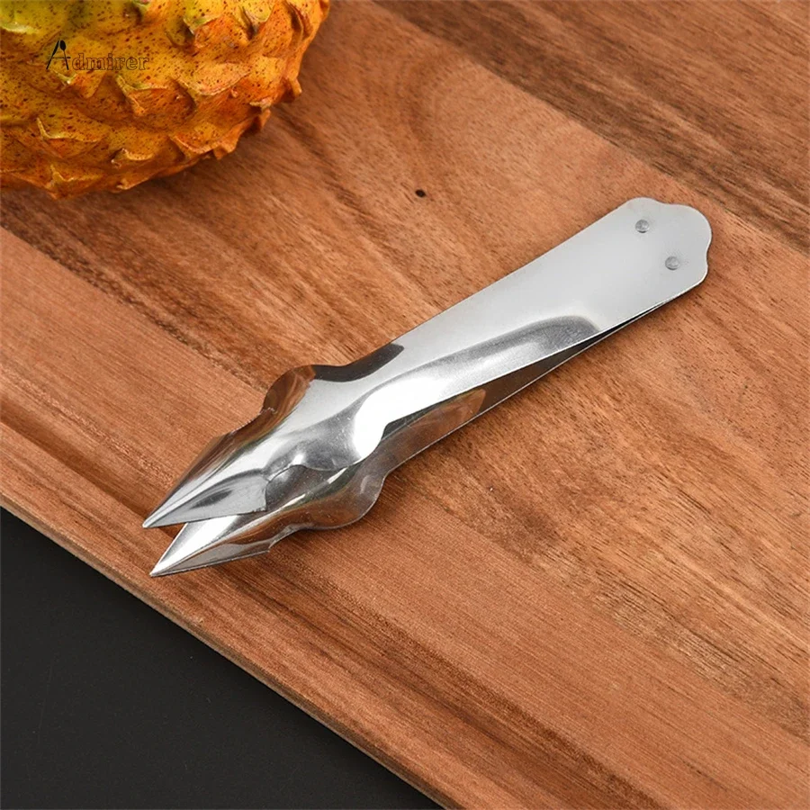 Pineapple Peeler Kitchen Tool Pineapple Eye Peeler Remover Tweeze Stainless Steel Deseed Cutting Clip Strawberry Huller images - 6