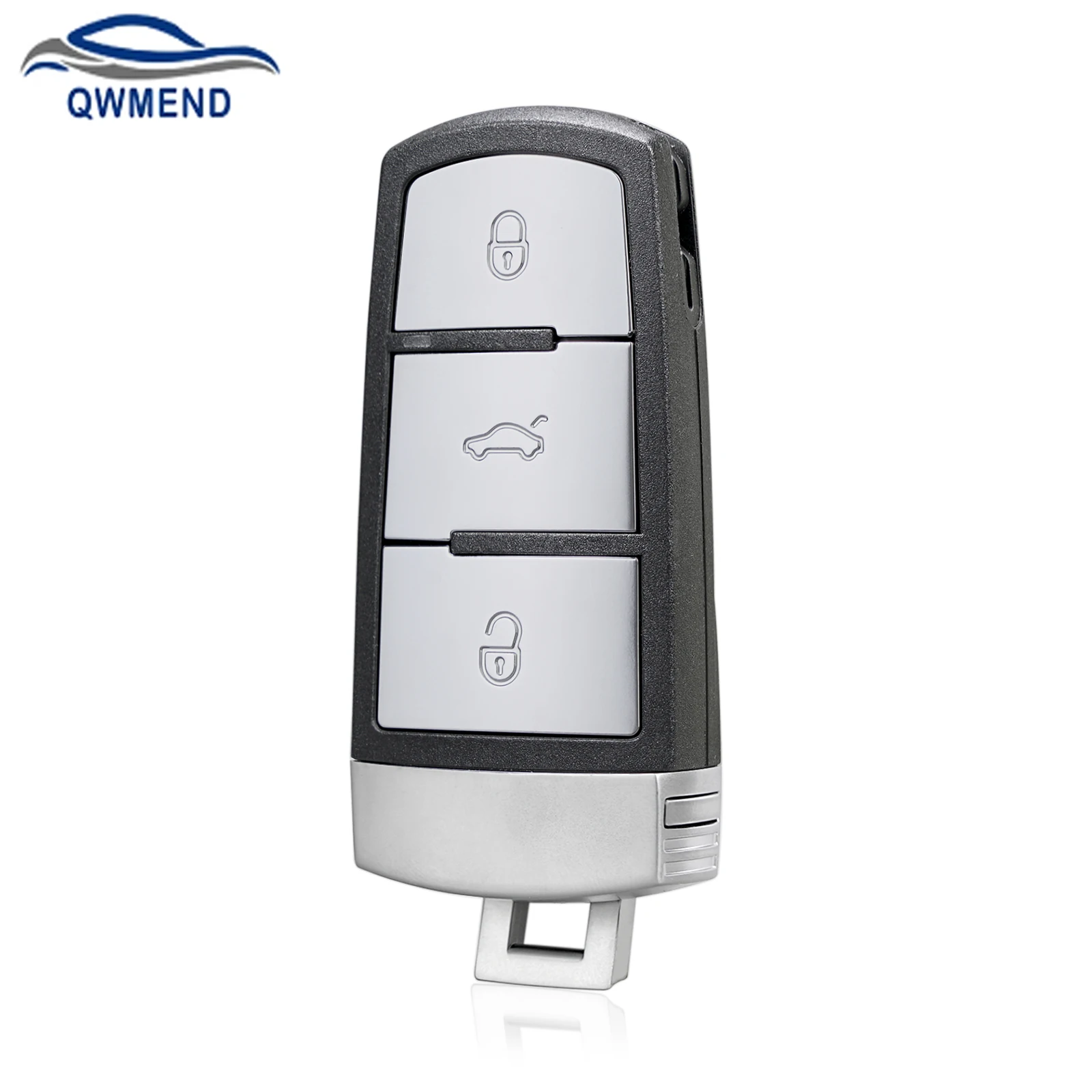 

QWMEND 3/4 Buttons Remote Smart Car Key Shell Fob For VW VOLKSWAGEN B6 B7 B7L CC R36 Maogotan B5 Passat 3C Remote Key Case