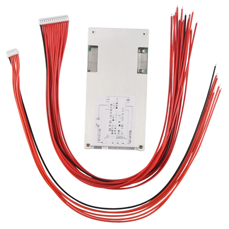 HOES-20S 60V 45A Lifepo4 Battery Protection Board BMS PCB With Balance For Motorcycle E-Bike Scooter