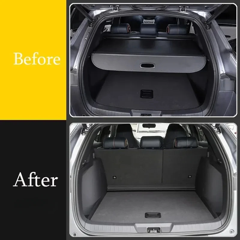 For BYD Song Plus DMI/EV 23 Dedicated Trunk Cover Material Curtain Rear Curtain Retractable Space Car Trunk Bag Car-styling