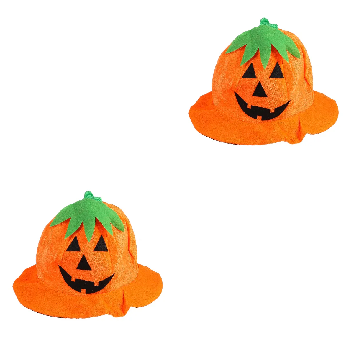 

2pcs Halloween Pumpkin Hat Halloween Party Stage Show Prop for Girls