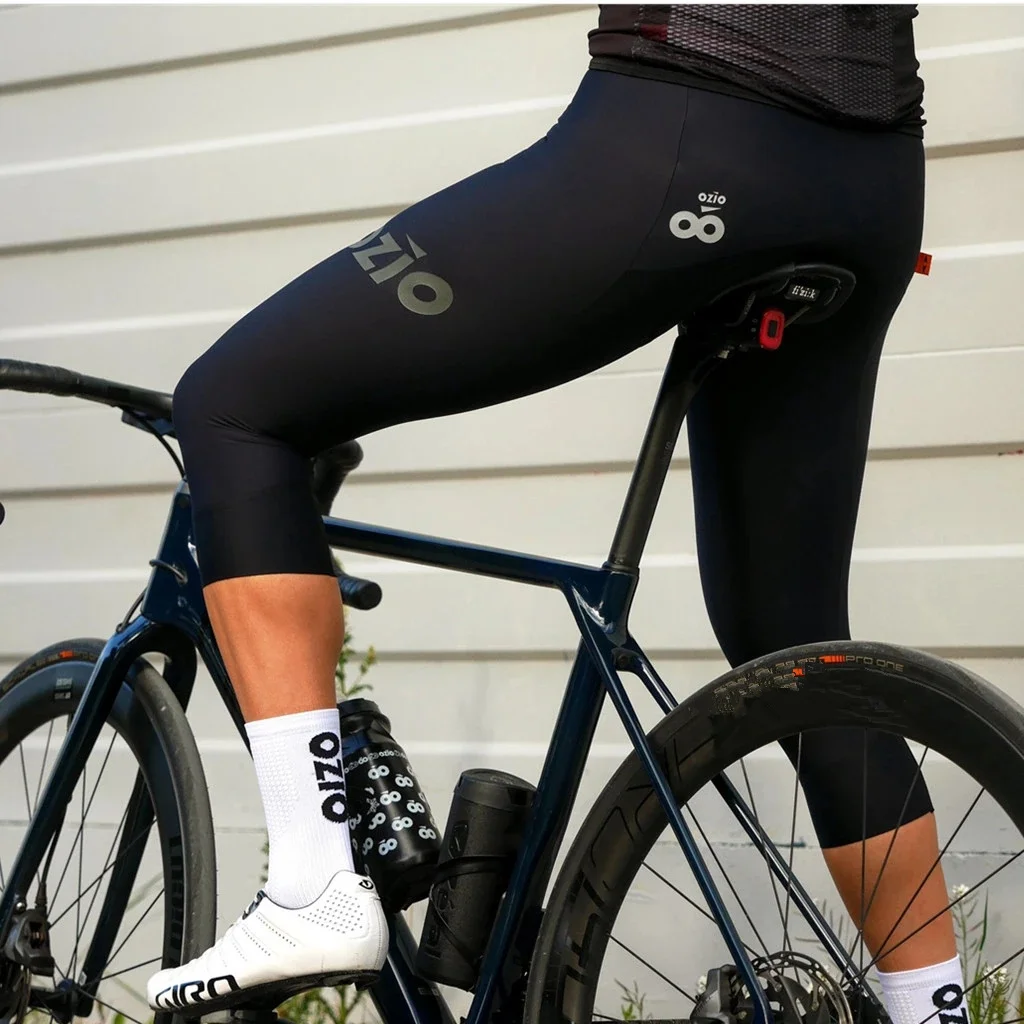 

Spring/autumn New Cycling Mens Bike 3/4 Black Bib Knickers Cropped Shorts Pantalon Mtb Road Bicycling 9d Spuer Gel Pad Pants
