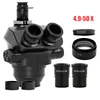 Kailiwei Trinocular Head 7-50 3.5-200X Simul Focal Continuous Zoom Stereo Microscope WF10X/22mm Eyepiece For Phone PCB Soldering 2
