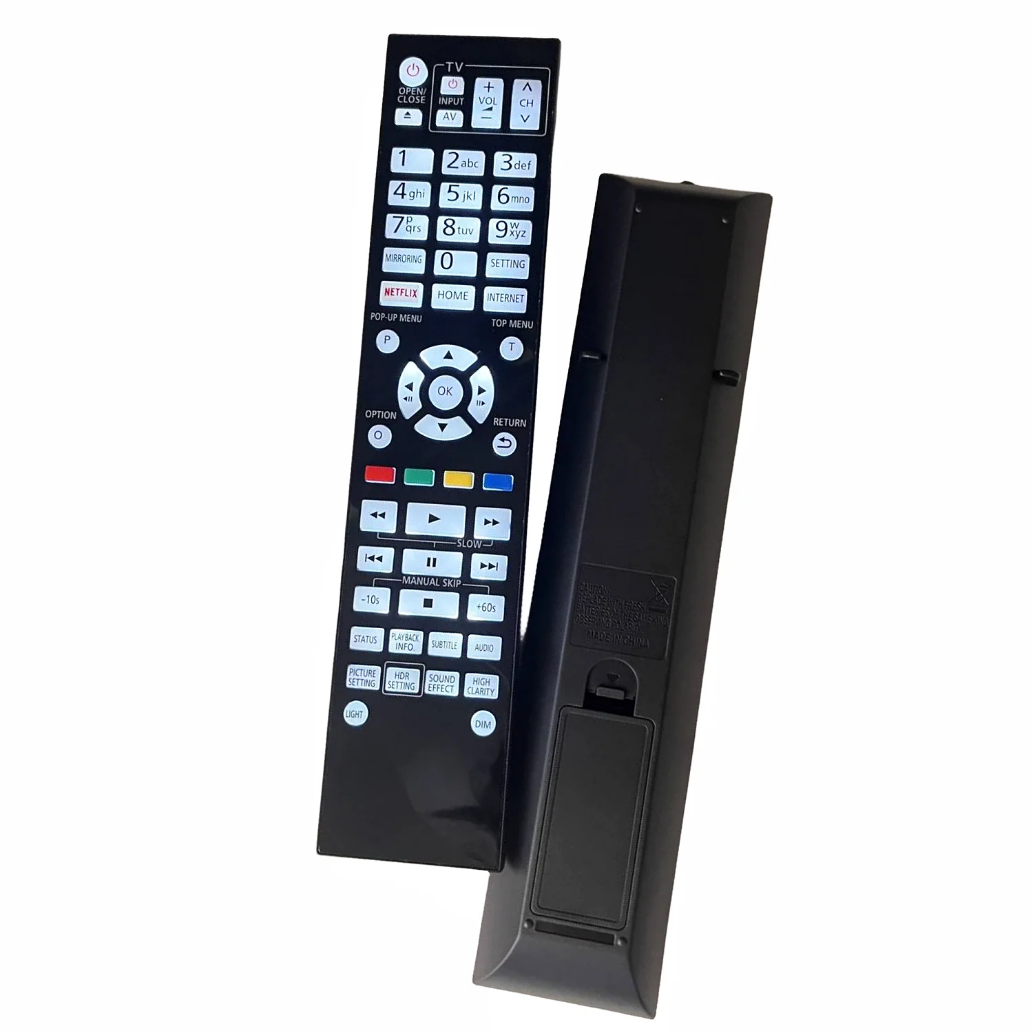 Telecomando Per Lettore Disco Blu-Ray Panasonic Ultra Hd Dmp-Ub700 Dmp-Ub704 Muslimate Dp-Ub9000 Dp-Ub9000-K Dp-Ub9000Ebk