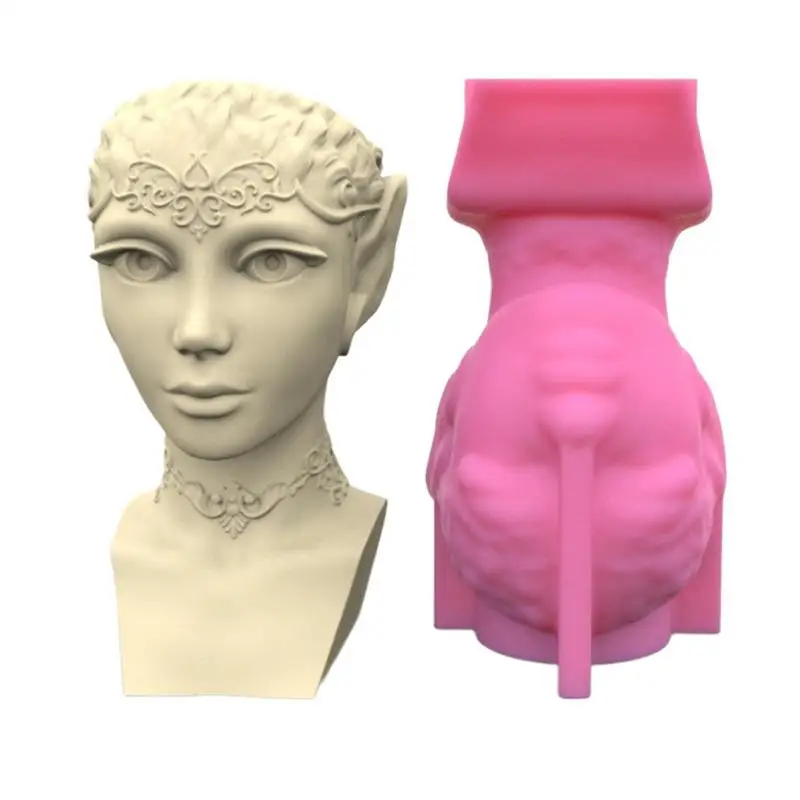 

Flowerpot Silicone Mold DIY Succulent Flowerpot Gypsum Silica Gel Mold Concrete Vase Mold Aromatherapy Candle Jar Resin Mold