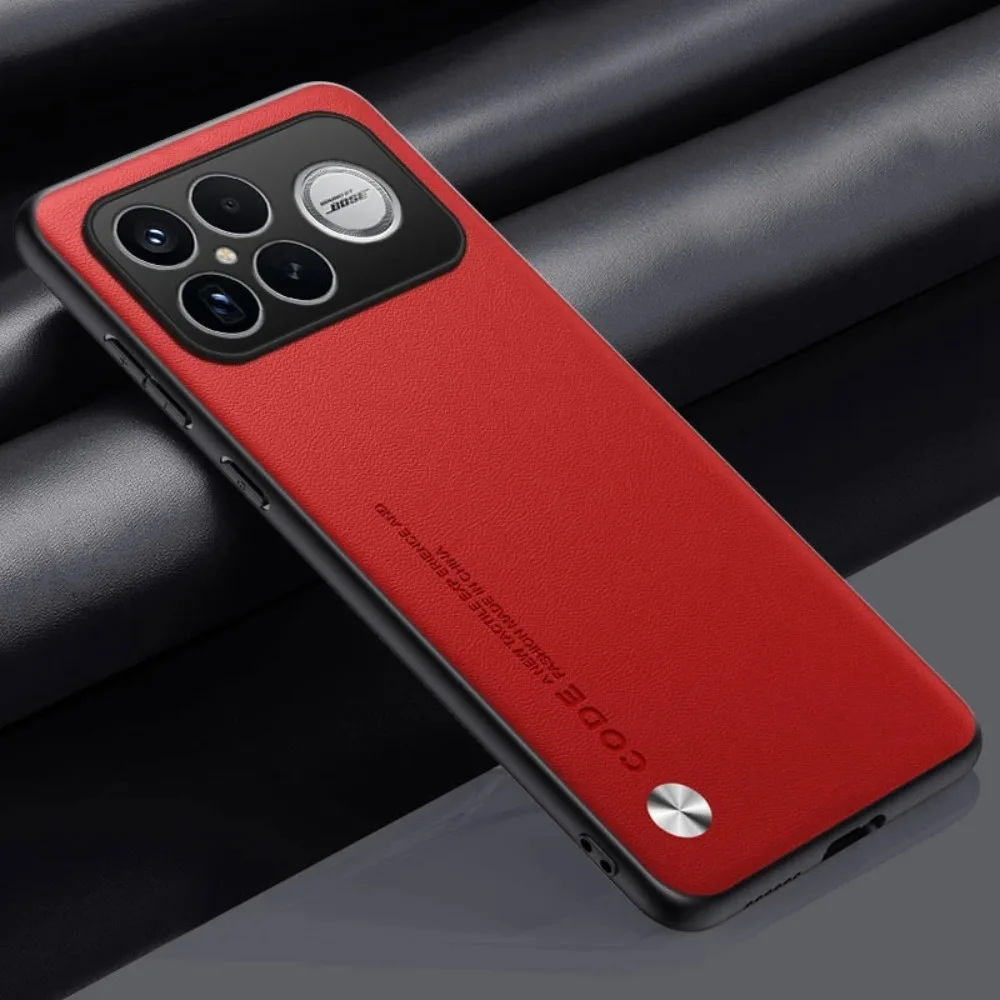 Ultra Thin Vegan Leather Shockproof Silicone Phone Case - Minimalist Design