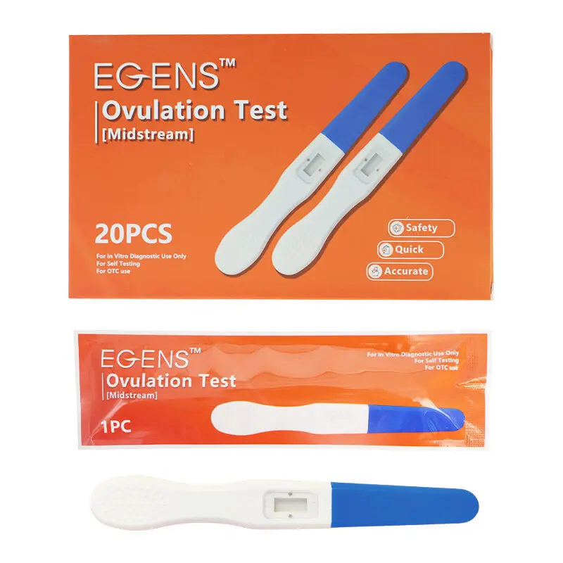 EGENS 20PCS LH Ovulation Test Midstream One Step Ovulation Test Kit Midstream Pen 99.99% Accuracy For Home Use