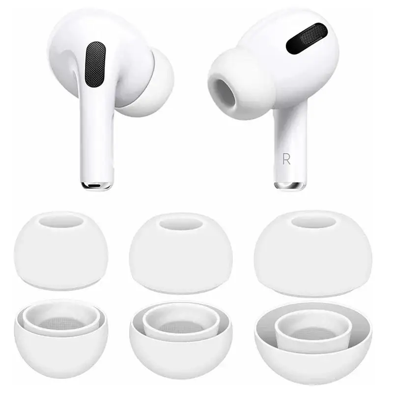 For Airpods Pro 1st 2nd Soft Silicone Ear Tips Protective Earbuds Cover Ear-pads for Air Pods Pro 2 Earcap Earphone Accessories