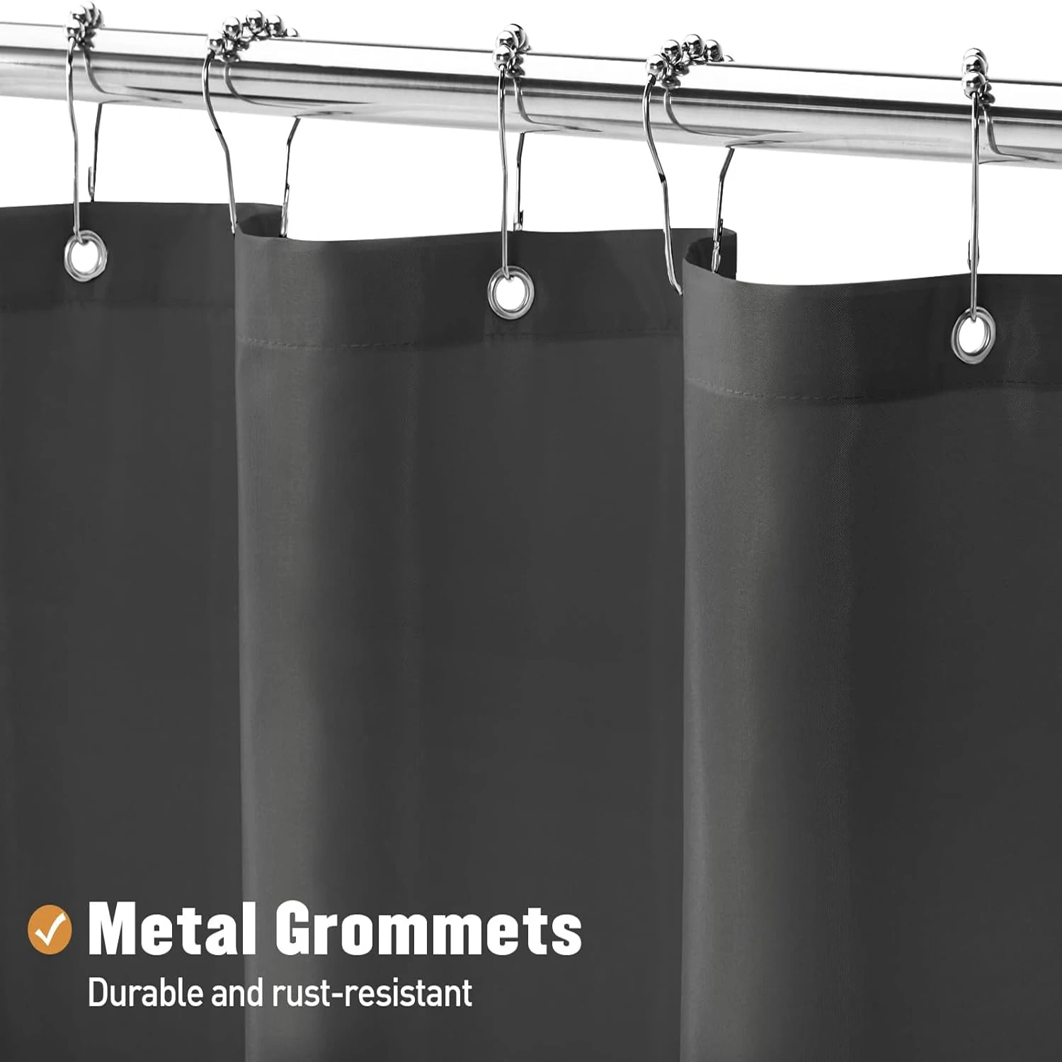 1PC fabric shower curtain liner 12 hooks shower curtains