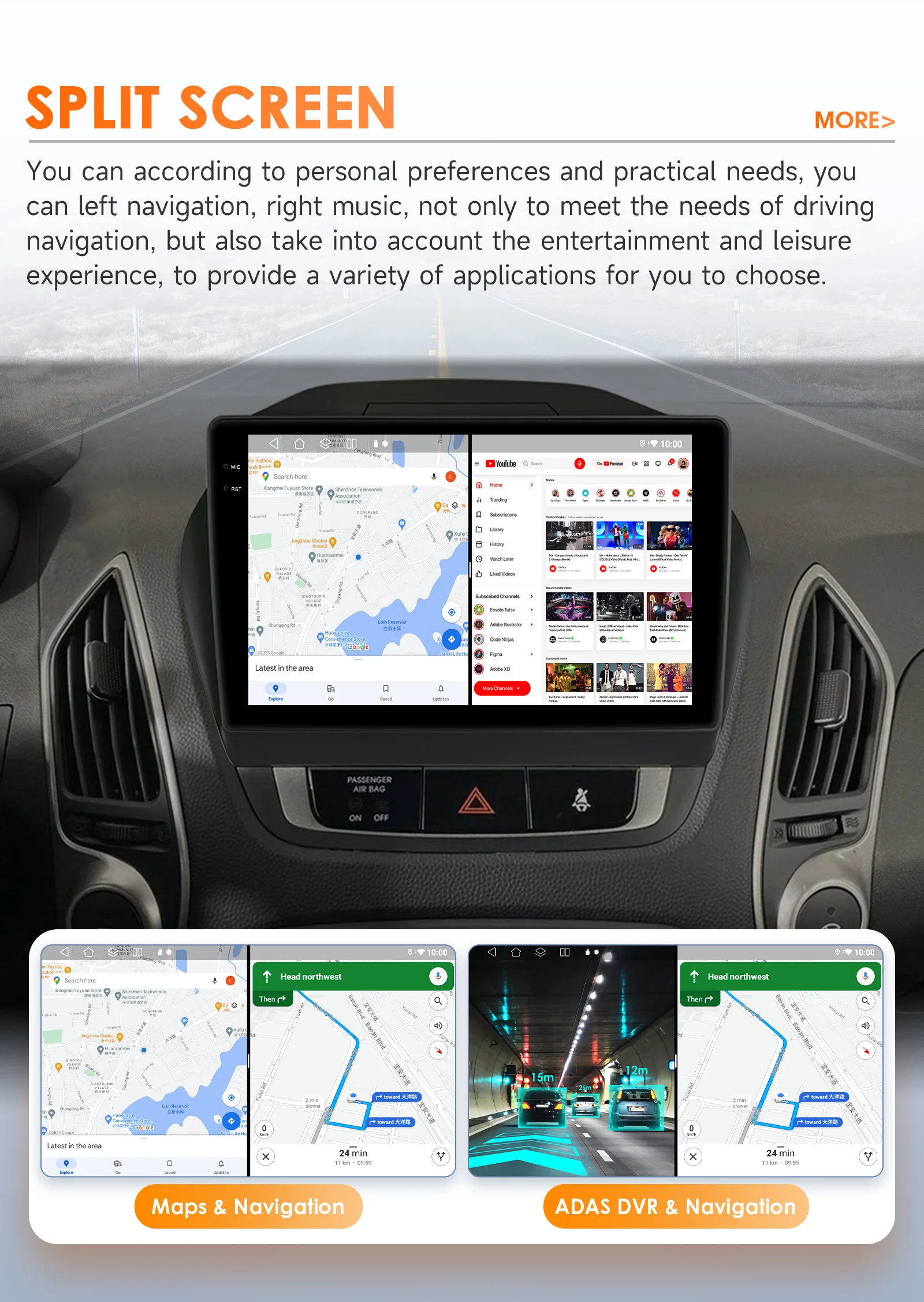 Hizpo 8Core 2Din Android 14 Autoradio für Hyundai Tucson 2 IX35 2011 - 2017 CarPlay GPS AI 4G BT5.4 von Qualcomm Snapdragon 6115. – Detail 39