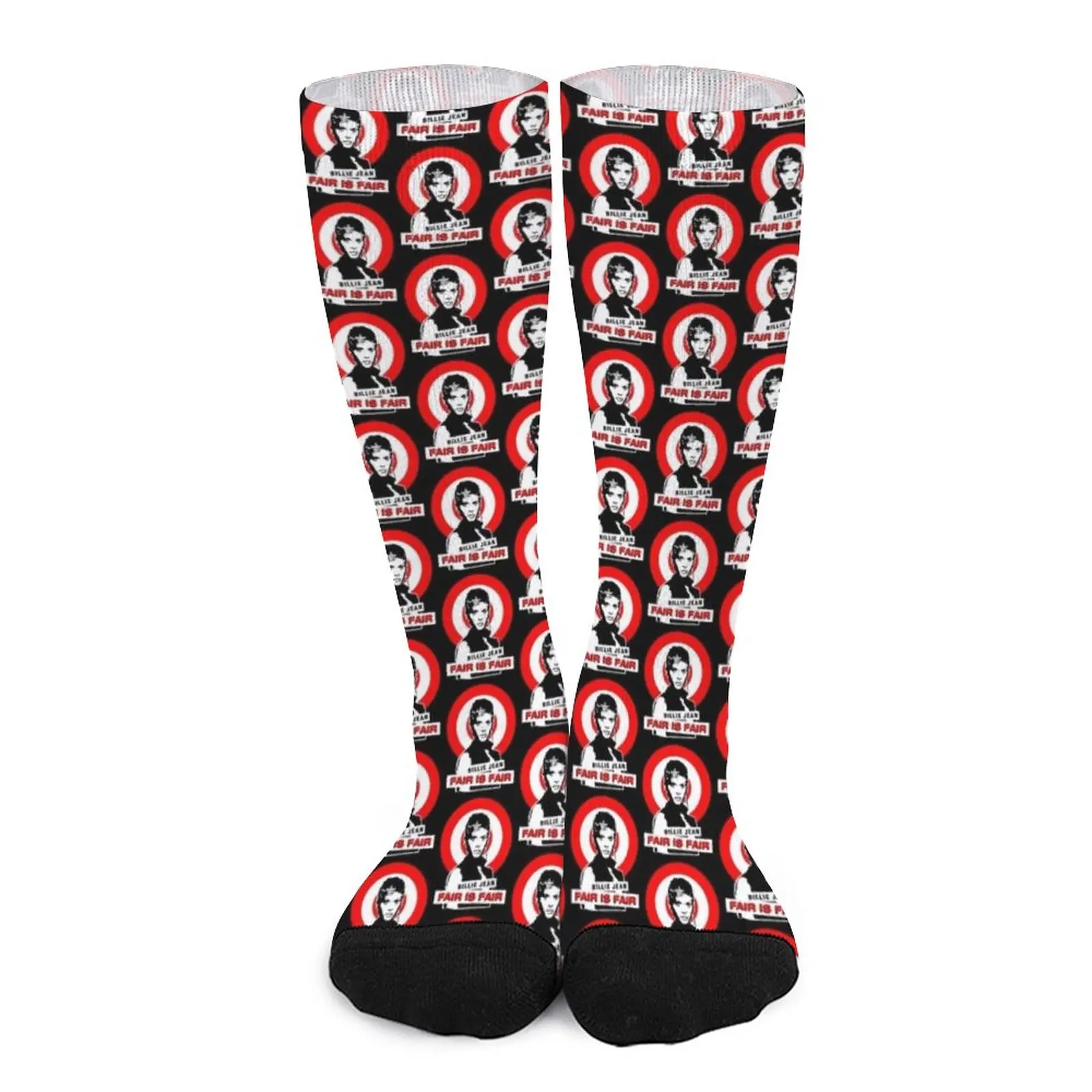 Billie Jean - Fair Is Fair (Dark Background) Socks ankle socks Compression stockings Novelties funny socks men billie eilish билли айлиш