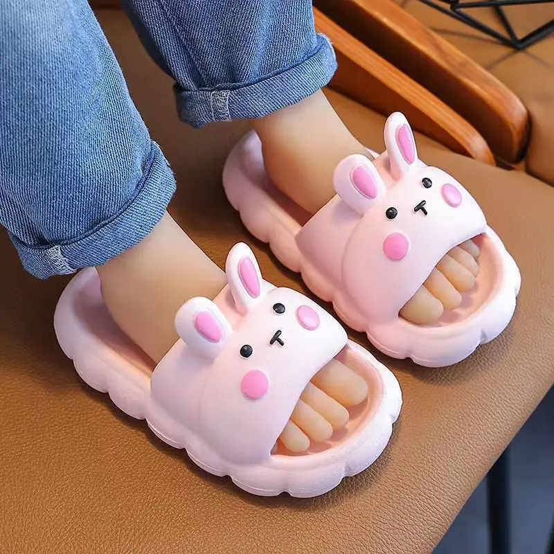 Slippers Baby Kids Girls Boys Home Slippers Cute Cartoon Cat Non-slip Floor Family Flip Flops Summer Beach Children Slippers basketball toy cartoon animal children family interactive educational toy punching indoor outdoor shooting toys for boys girls