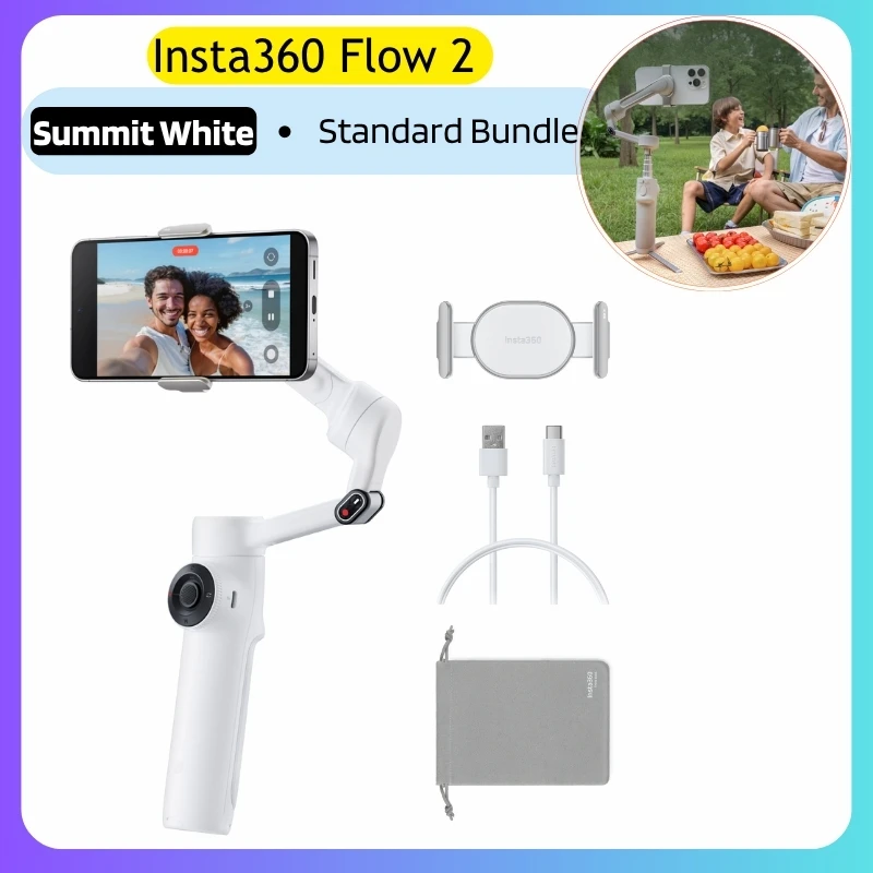 Insta360 Flow 2 Pro サミットホワイト スタビライザー Insta360 Flow 2 Proスタビライザー - Apple（日本）