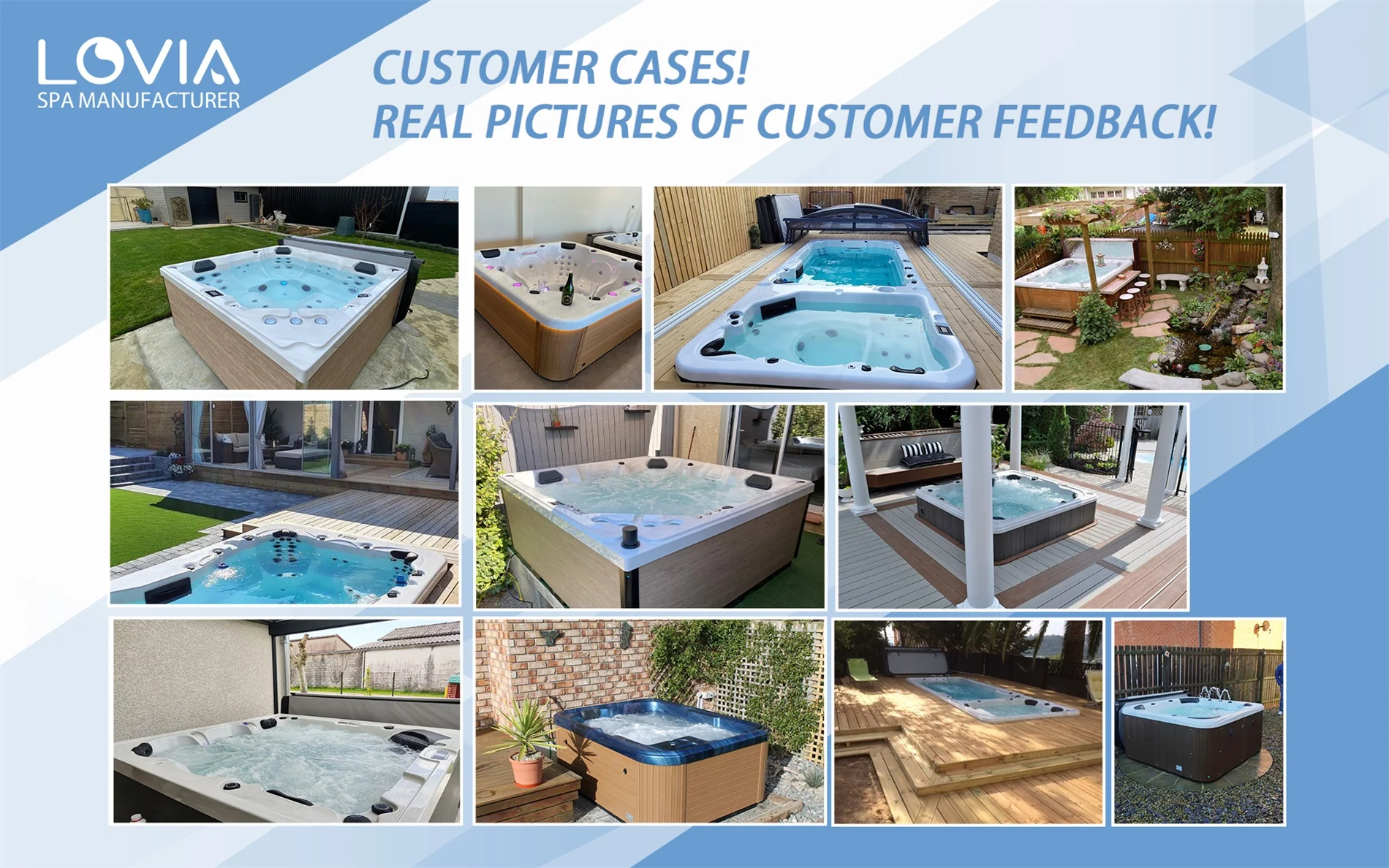 Spa Hot Tub Outdoor 8 person large space swim use whirlpool hydromassage bathtub spa tubs 6