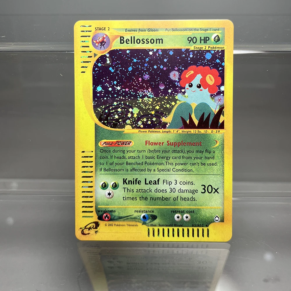PKM-Karten Tyranitar Gengar Nidoking Einzelfolienkarten Aquapolis Espeon Hypno Classic Game Collection Cards PTCG Proxy Cards – Detail 3