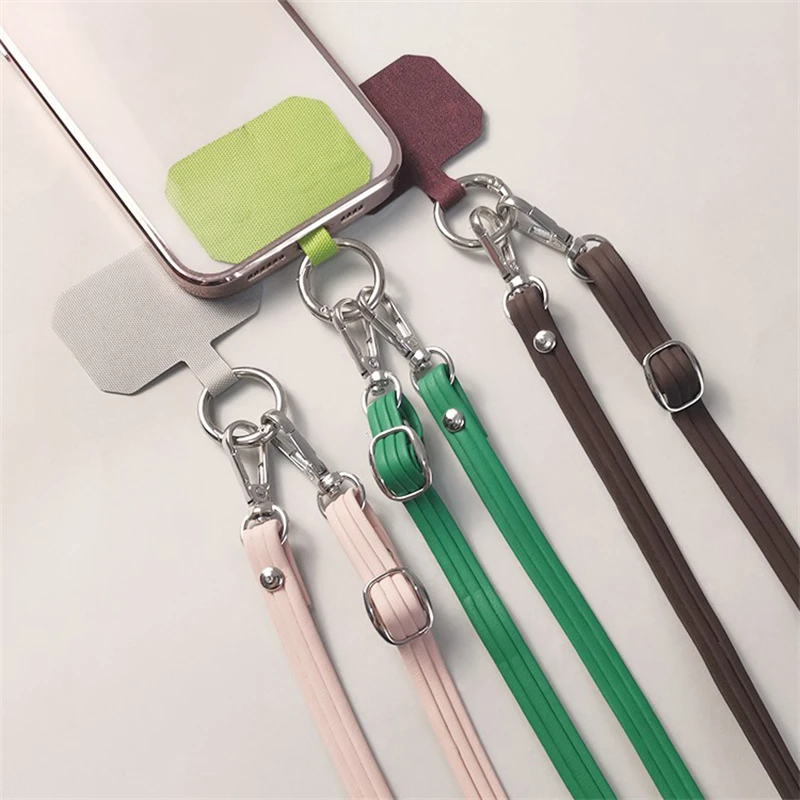 Elegant Crossbody Phone Lanyard with Adjustable High-End Leather Strap