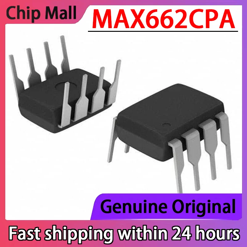 

2PCS MAX662CPA Switch Capacitor Regulator IC Integration MAX662 DIP8