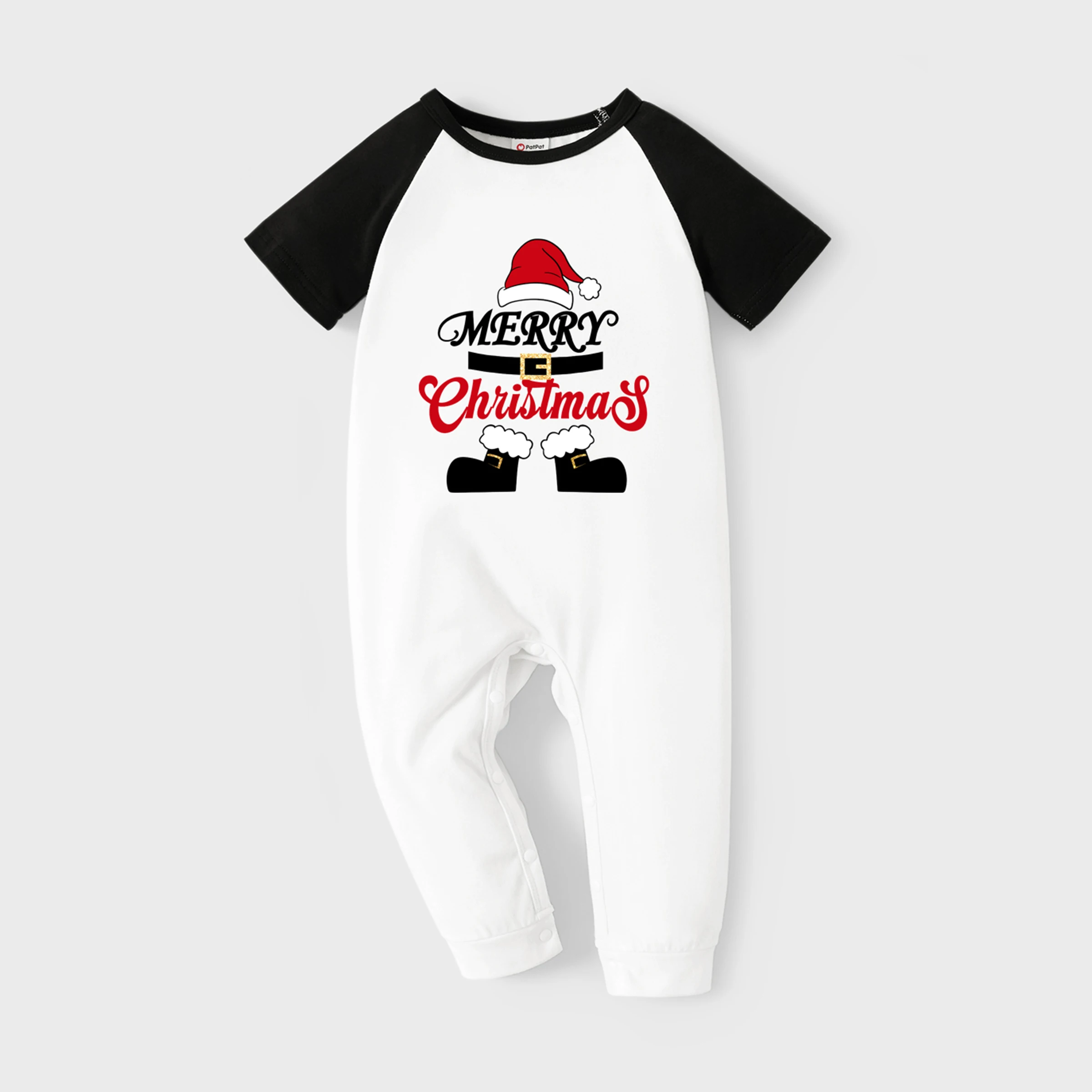 thumbnail image 4 of PatPat Camisetas navideñas a juego para toda la familia, mangas largas, diseño de Papá Noel con Feliz Navidad, vacaciones, 4 of 5