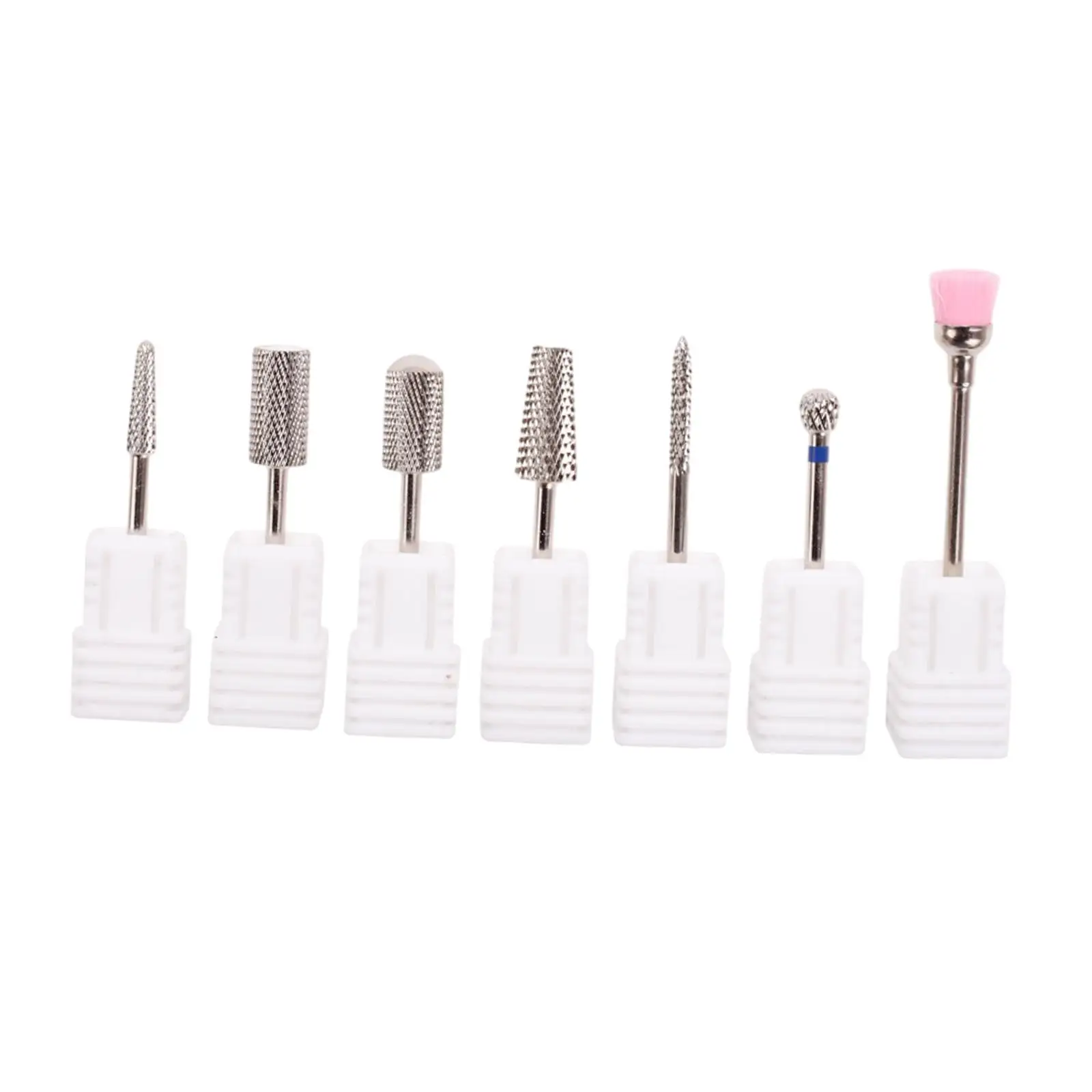 

7x Manicure Bits Home Salon Use Cuticle Remove Electric Manicure Head Replacement Device Nail Art Polishing Grinding Heads