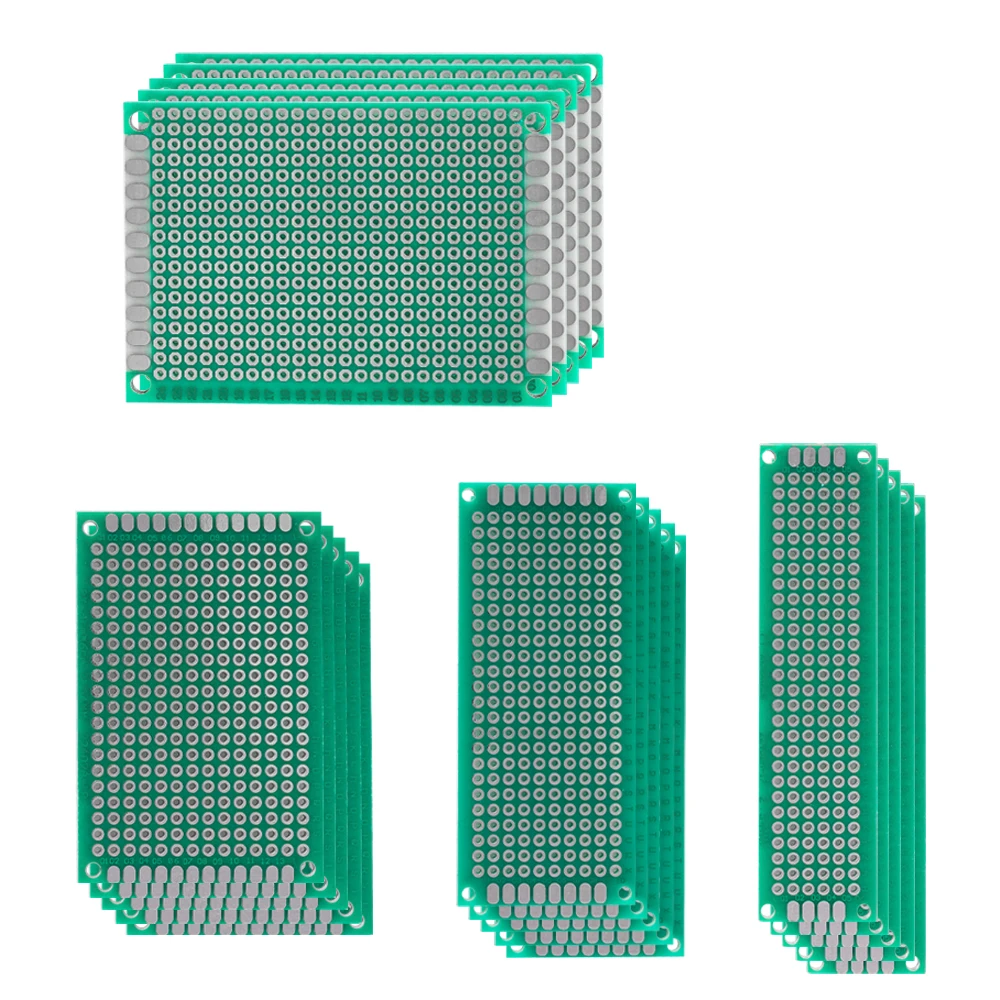 Prototype PCB Board 20PCS/Lot 5x7 4x6 3x7 2x8cm Prototype Single Sided Prototype PCB Diy Universal Printed Circuit PCB Board PCBs Kit Set