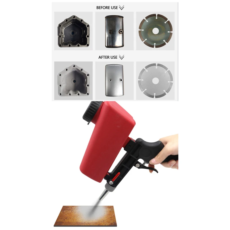 

Adjustable Sandblasting Gun 90psi Portable Sand Blaster Sand Blasting Machine Gravity Small Handheld Pneumatic Blasting Gun New