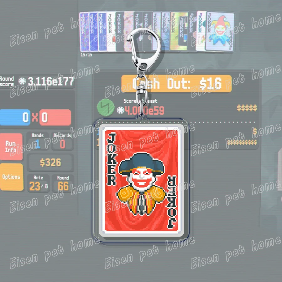 Balatro Poker Game Keychains - Stylish Gaming Accessories and Gifts