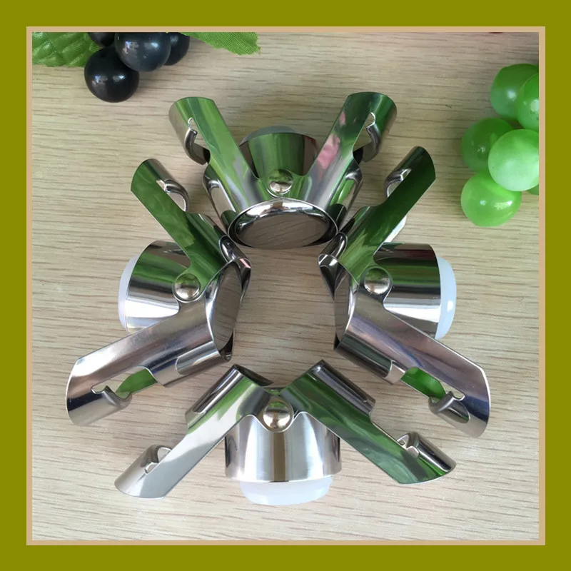 1pcs Champagne Bottle Stopper Stainless Steel Sparkling Grape Wine Bottle Plug Vacuum Sealer Liquor Flow Stopper Cap Bar wine stopper,wine stoppers