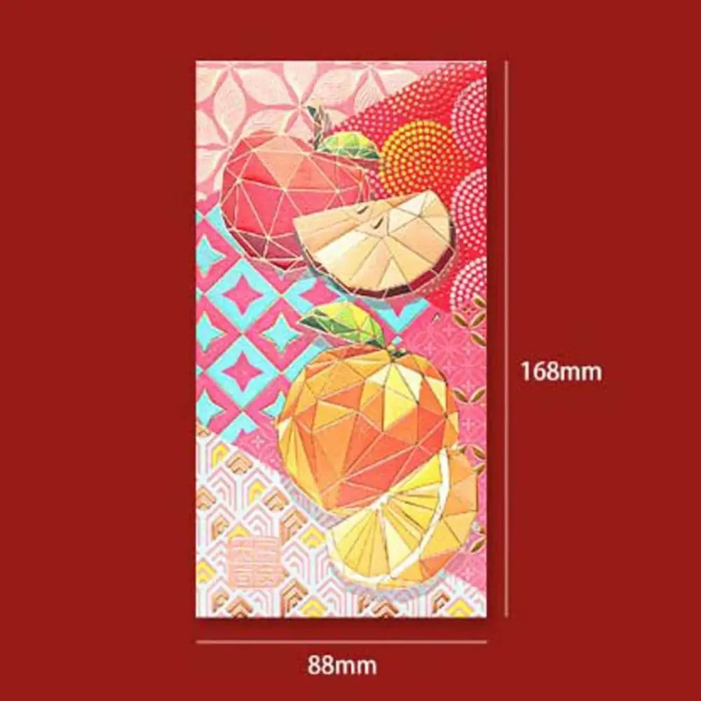 Chinese Hongbao for Lucky Money New Year Flower Red Envelope Spring Festival Wedding Peacock Printed Envelope Bag 6Pcs/set mailing envelopes