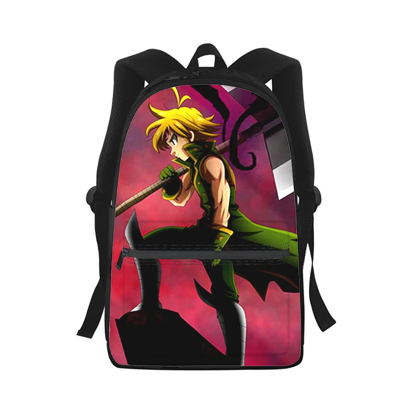 The Seven Deadly Sins Men Women Backpack 3D Print Fashion Student School Bag Laptop Backpack Kids Travel Shoulder Bag