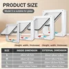 1 set, four-way safety lock flip door | weatherproof PVC pet door, suitable for cats and dogs, cat doors, dog doors 3