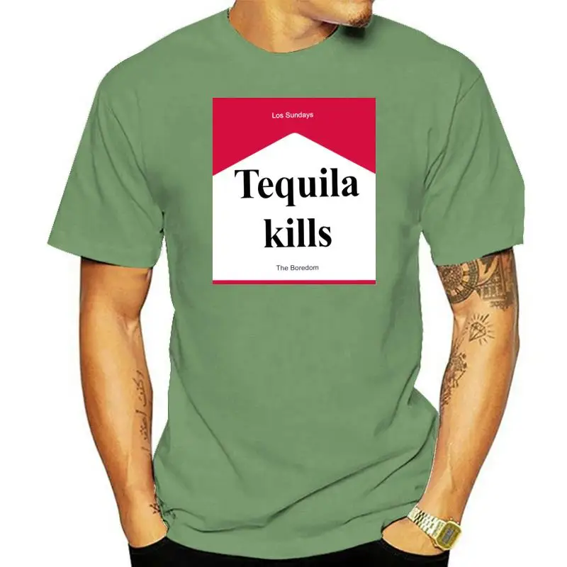 

Tequila Kills T-Shirt Short Sleeve Black For Men-Women Large Size Tee Shirt
