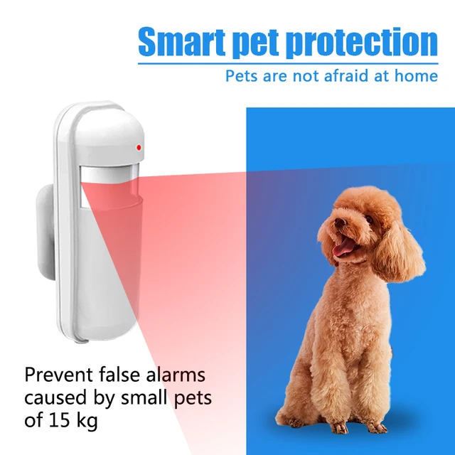 Auto Pet-proof PIR Infrared Motion Sensor 433Mhz Alarm Detector With Flash Led Light for Smart Home Security Alarm System 5