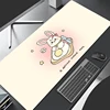 Mouse Pad XL Lockedge Large Gaming Accessories Computer Gamer Keyboard Pad Bunny Rabbit Mouse Mat Desk XXL Mousepad For gift 1