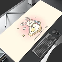 Mouse Pad XL Lockedge Large Gaming Accessories Computer Gamer Keyboard Pad Bunny Rabbit Mouse Mat Desk XXL Mousepad For gift 1