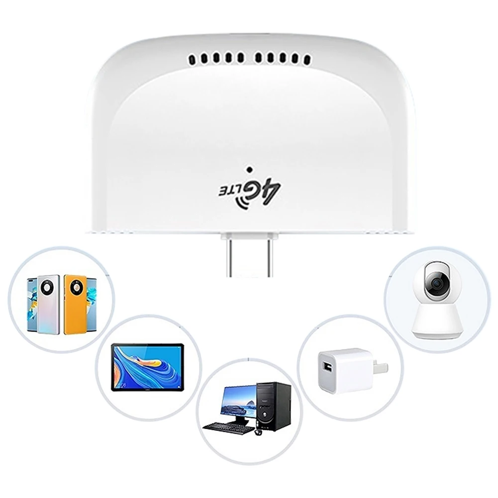 4G LTE Router WiFi Modem with USB Adapter High Speed 4G Wireless Router Portable MiFi Modem Mobile WiFi Hotspot for RV Travel - 4