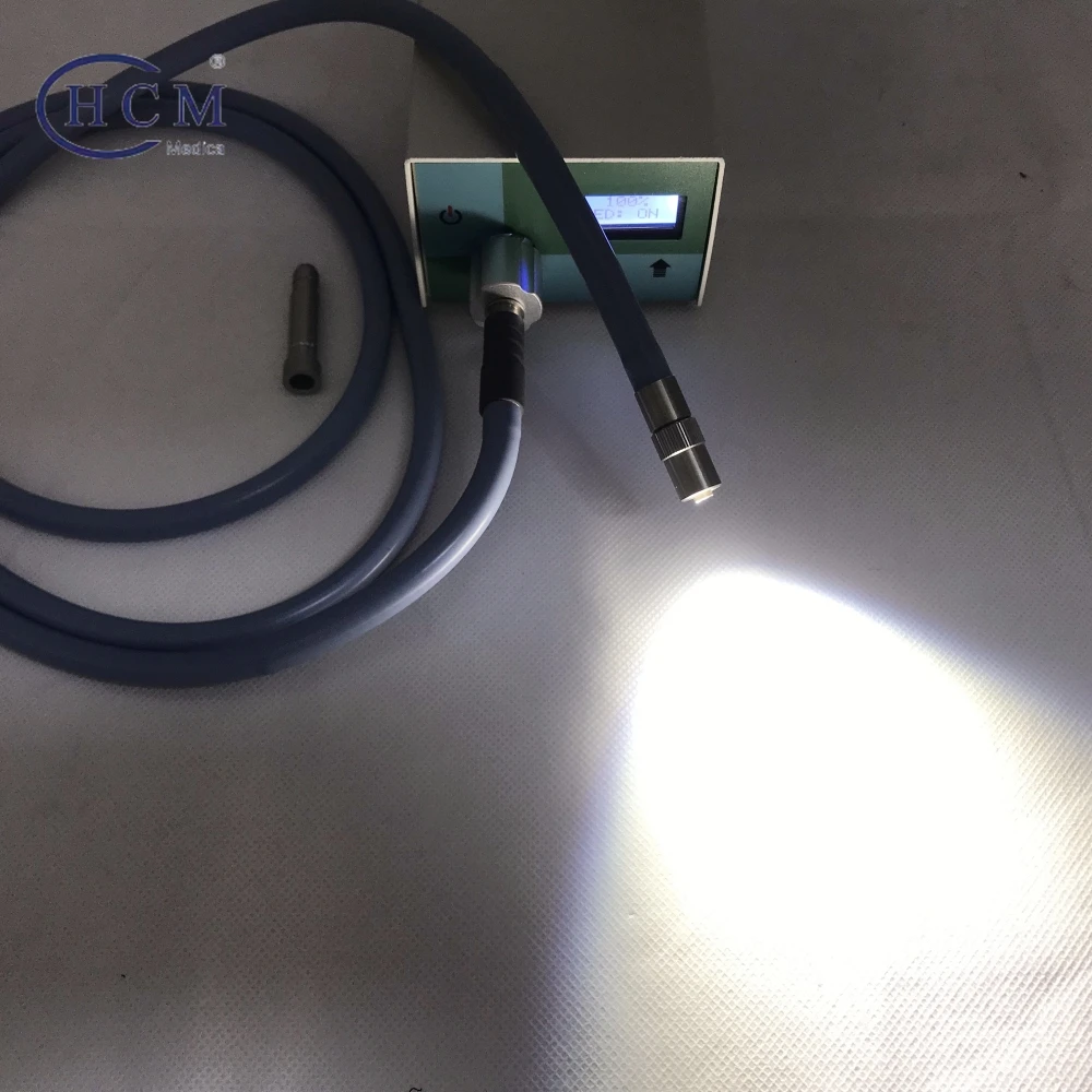 100W Portable Powerful Small Led Medical Cold Endoscopy Light Source ENT Endoscope Lights Source
