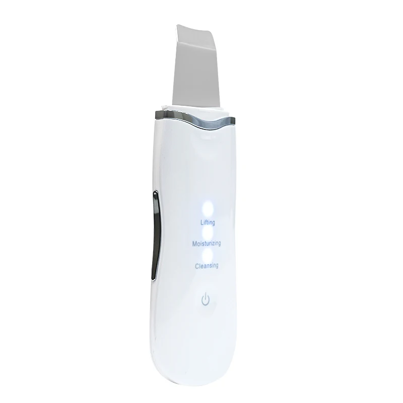 Ultrasonic Face Scrubber Facial Peeling Skin Scrubber Deep Facial Cleaning Spatula Acne Pore Ultrasonic Cleanser