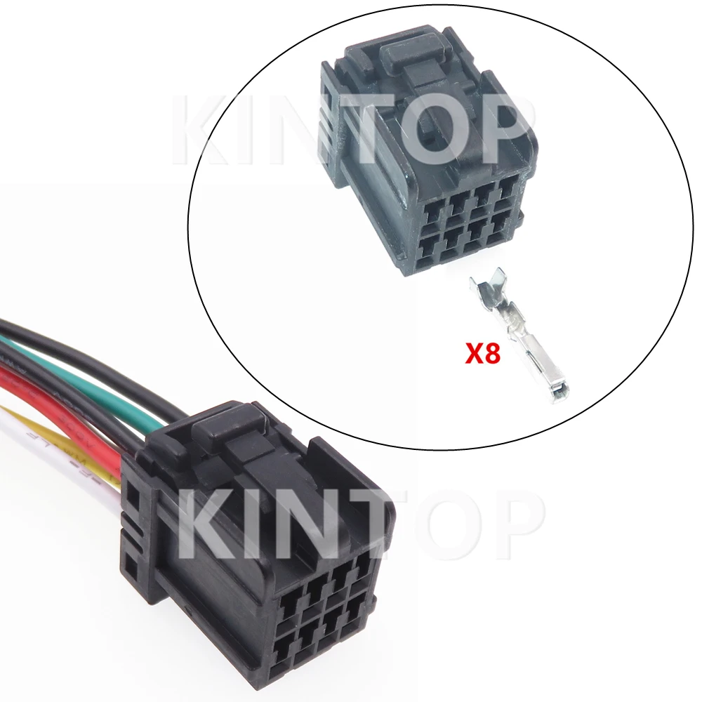 

1 Set 8 Pins 174044-2 Automobile Wire Connector Car Window Lifter Electric Cable Unsealed Socket Starter