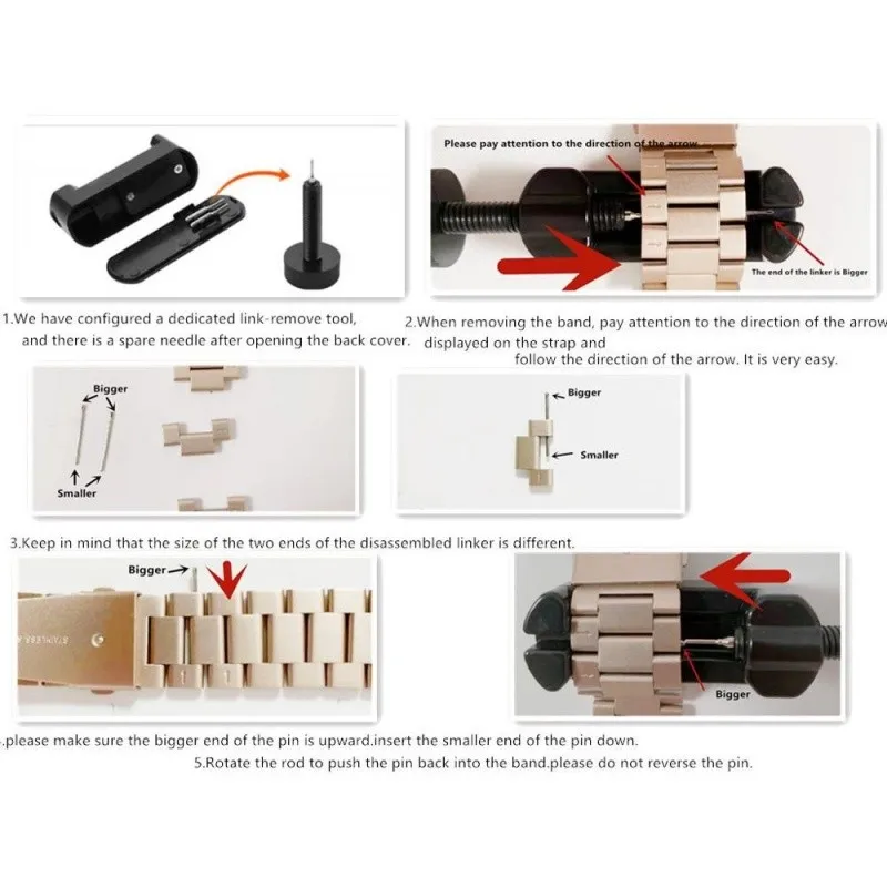 Premium Stainless Steel Metal Strap