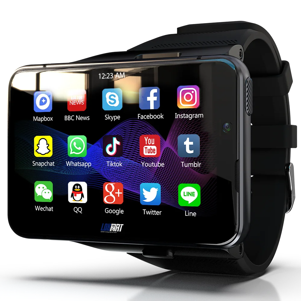 

LOKMAT APPLLP MAX 4G GPS WiFi Smart Watch Dual Camera Video Call Android Watch Phone Heart Rate Monitor 4G+64G Game Smartwatch