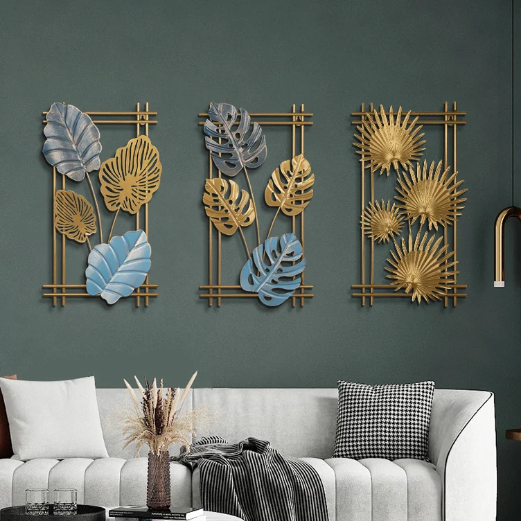 LuxurySquareGinkgoLeafHomeWallDecorMacrameWallHangingDecor