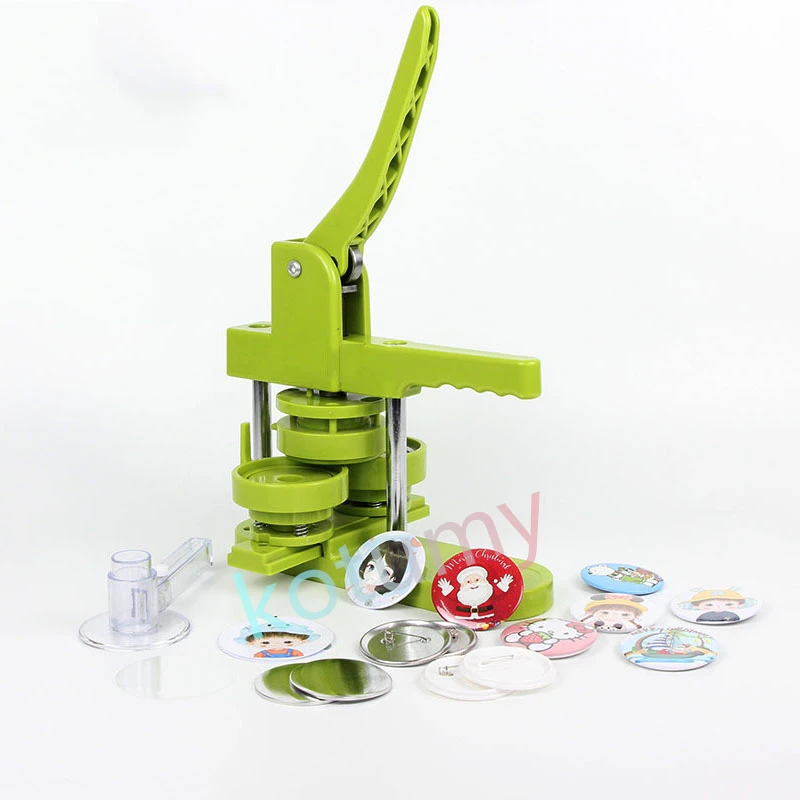 37/58mm DIY Button Badge Making Machine Blank Badge Material DIY Button Pin Brooches Press Making Tool Circle Parts