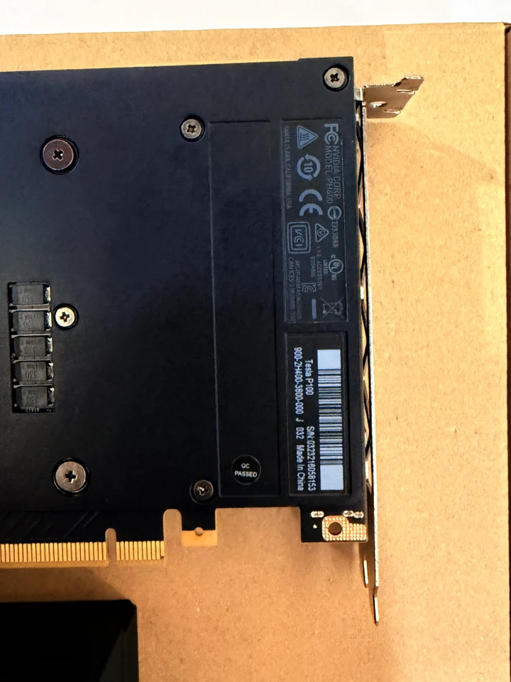 NVIDIA TESLA P100 16GB Free fan AI Card HBM2 PCIe 3.0 AI