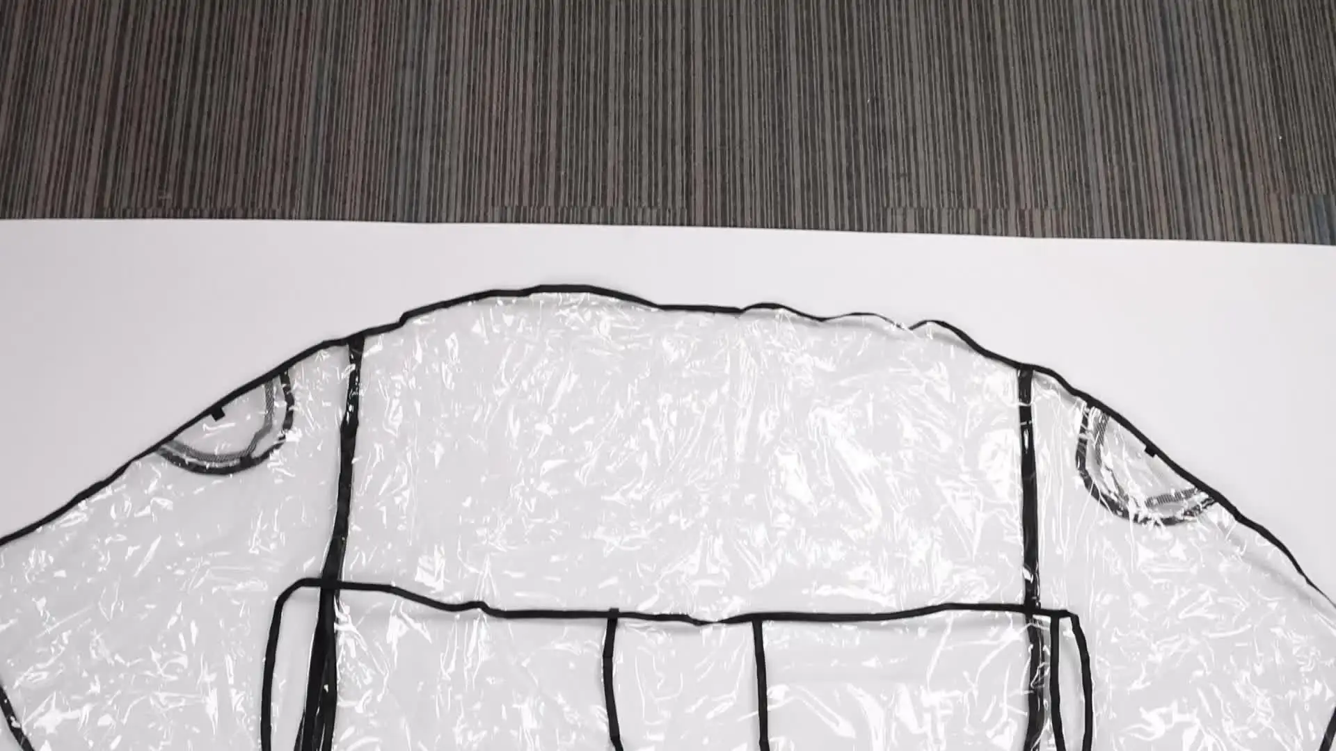 Universeller Regenschutz Für Zwillingskinderwagen - Transparent PVC Wetterschutz