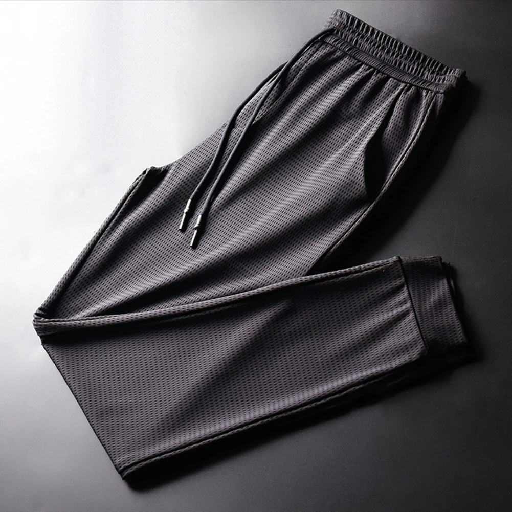 Men Ice Silk Pants for Summer Sports