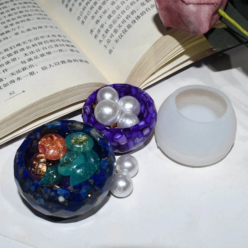 

Круглая свеча, быстрая силиконовая форма, коробка для хранения ювелирных изделий своими руками, пластмассовая форма для рукоделия, домашний декор, Подарочная литейная форма, изготовление ювелирных изделий